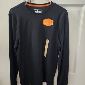 Urban Pipeline Men's Long Sleeve Black Tee